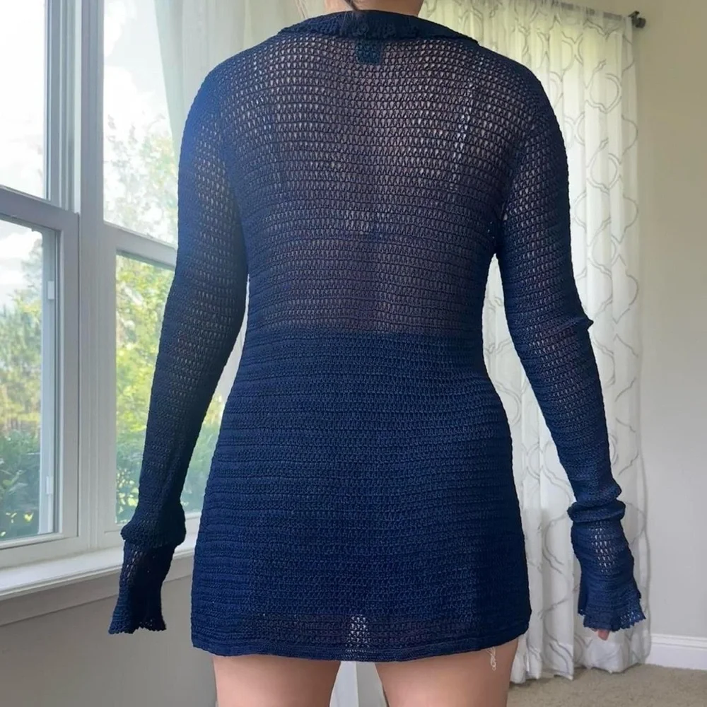 Knitted Ruffled Cardigan - Picture 3 of 5